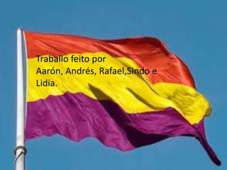 Traballo feito por
Aarón, Andrés, Rafael,Sindo e
Lidia.




                                21
 