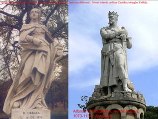 1109. Matrimonio entre Urraca reina de Castilla, Galicia y León con Alfonso I. Primer intento unificar Castilla y Aragón. Fallido.




                                                               Alfonso I el Batallador, rey de Aragón.
                                                               1073-1134). Zaragoza.
 
