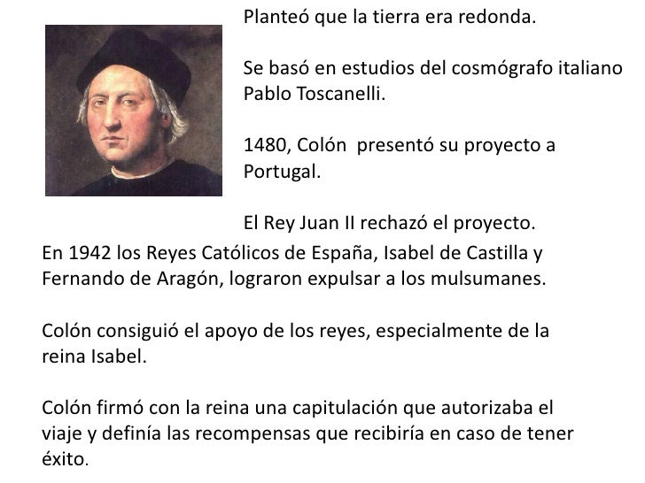 España y el proyecto de cristobal colon España y el proyecto de cristobal colon