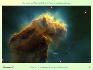 Une partie des "Piliers de la Création" dans la nébuleuse de l'Aigle   