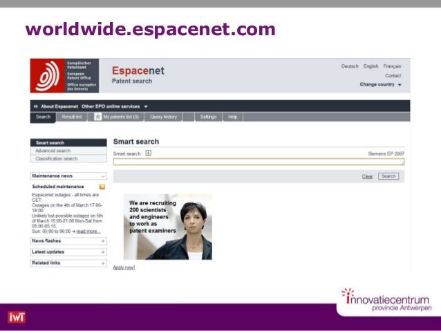 Espacenet smart search