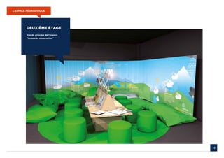 L’ESPACE PÉDAGOGIQUE




        DEUXIÈME ÉTAGE
        Vue de principe de l’espace
        “lecture et observation”




                                      13
 