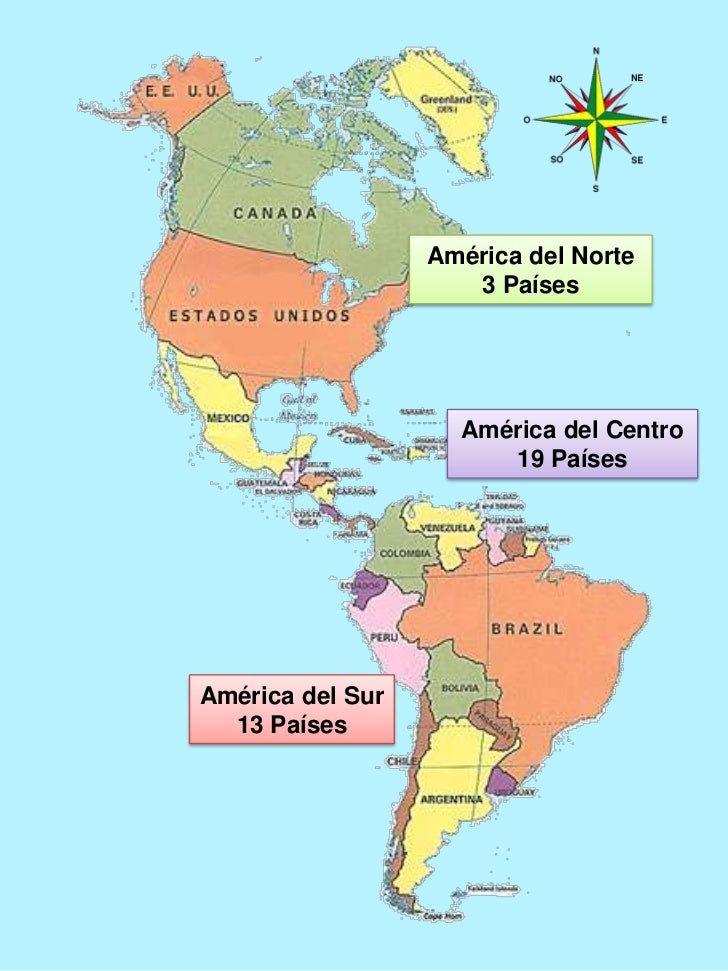 25 Inspirador Mapa De America Norte Centro Y Sur