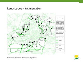 Stadt Frankfurt am Main – Environment Department
Landscapes - fragmentation
 