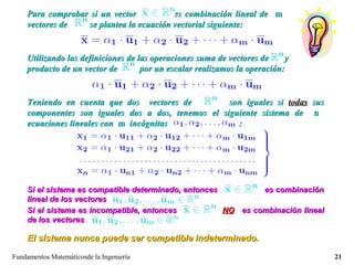 Espacios vectoriales | PPT