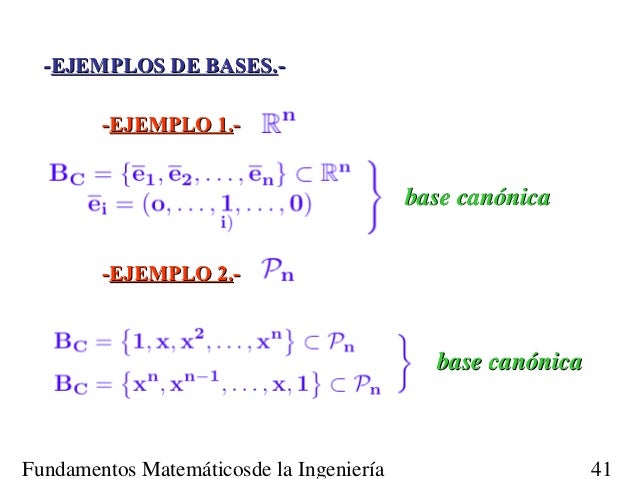 Espacios vectoriales