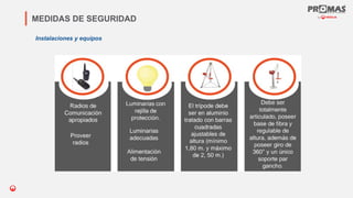 Nom de la présentation
MEDIDAS DE SEGURIDAD
Instalaciones y equipos
 