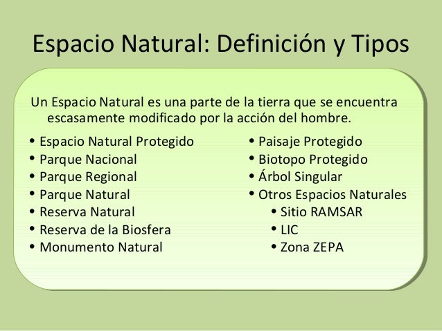Resultado de imagen de espacio natural protegido