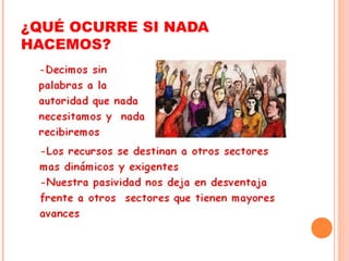 ¿QUÉ OCURRE SI NADA
HACEMOS?
 