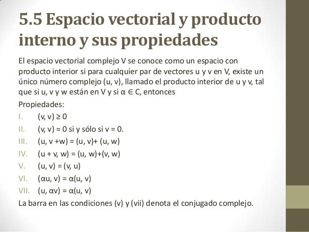 Espacios vectoriales