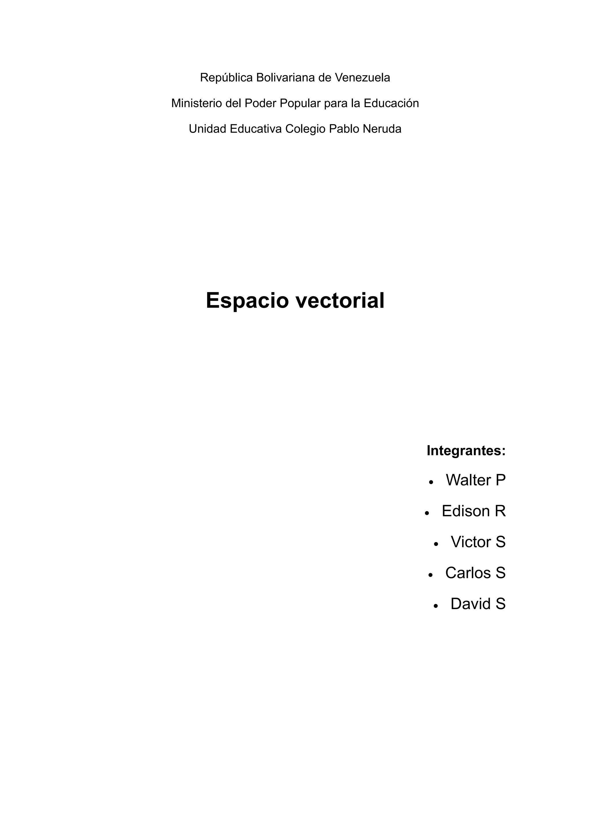 Espacio Vectorial Pdf