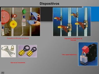 Dispositivo de Bloqueio de Válvulas
180
Dispositivo de Bloqueio de
Válvulas
Garras de Travamento
Trava para disjuntores
Dispositivos
 