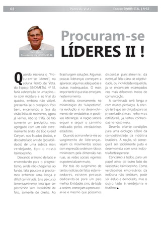 Ponto de Vista02 Espaço SINDIMETAL | Nº53
 
