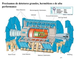 57
Precisamos de detetores grandes, herméticos e de alta
performance
 