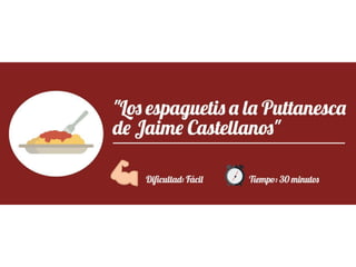 Jaime Castellanos
09-09-1970
Barcelona, España
Ganadero de borregos y ensayo de chef
Espaguetis a la Puttanesca
Jaime Castellanos
 