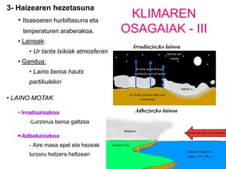   Fronteak zerbait dinamiko dira.  Lurraren mugimendua eta koriolis eragina    direla eta ikutze azal horrenta uhindurak sortzen dira eta hantxe  borraskak    eratzen dira prezipitazioak sortuz.   Penintsulan Fronte Polarra da garrantzzitsuena eta bera da penintsulatik,    neguan, pasatzen diren borrasken arduraduna.