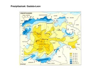 KLIMAREN OSAGAIAK - I     OSAGAIAK:     Atmosferan aztertu eta kuantifikatu egin daitezken fenomenoak1- Intsolazioa eta hodeiakEspainian, latitudea dela   eta, urtean 2000   eguzki-ordu   baino gehiago.    Hala ere kontraste   handiekin.