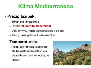 KLIMAREN  OSAGAIAK - V5- Prezipitazioak  Hodeietatik datorren ura.