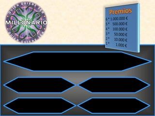 5
A: Cerveza
B: Leche
C: Té
D: Chocolate
3. ¿Con qué se comen los churros?
 