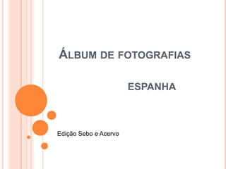 Álbum de fotografias ESPANHA Edição Sebo e Acervo 
