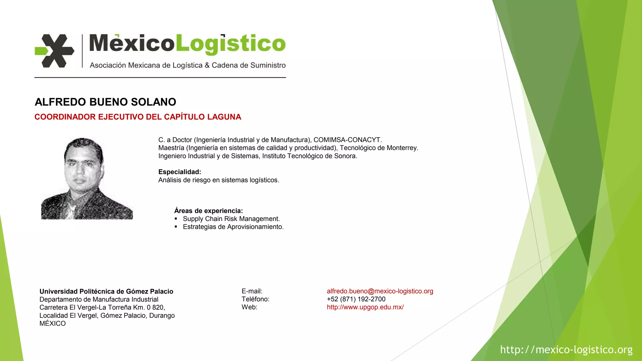 Asociación Mexicana de Logística y Cadena de Suministro | PDF