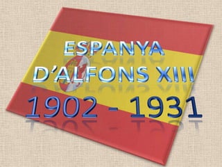ESPANYA D’ALFONS XIII 1902 - 1931 