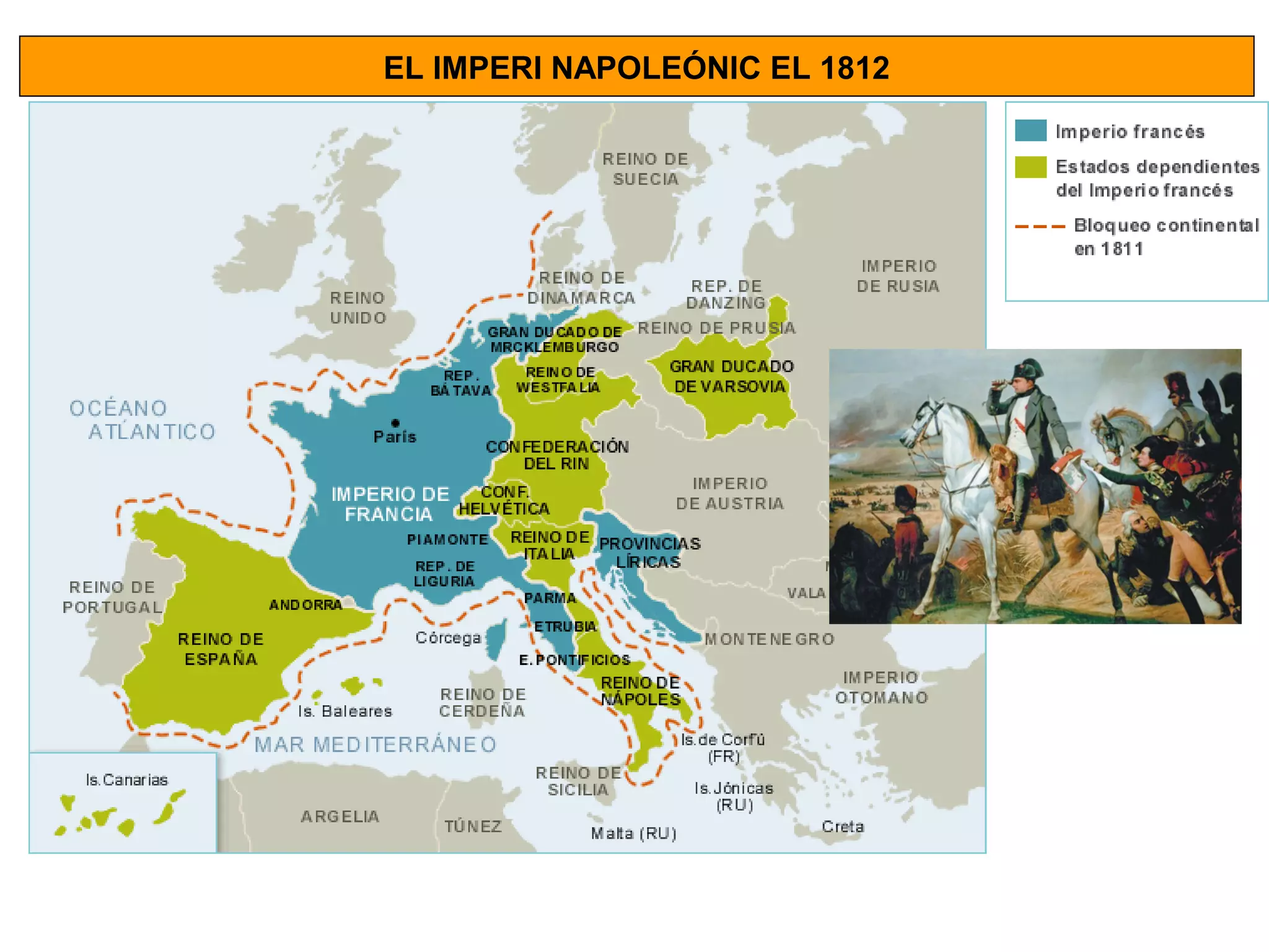 EL IMPERI NAPOLEÓNIC EL 1812
 