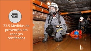 33.5 Medidas de
prevenção em
espaços
confinados
 
