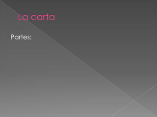 La cartaPartes: