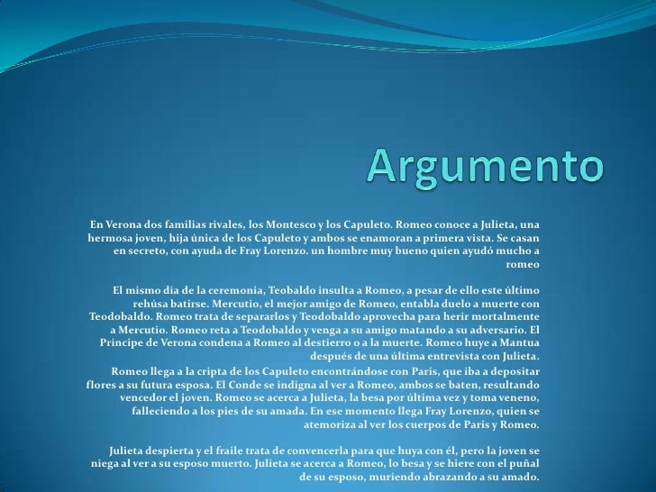 Analisis De Romeo y Julieta