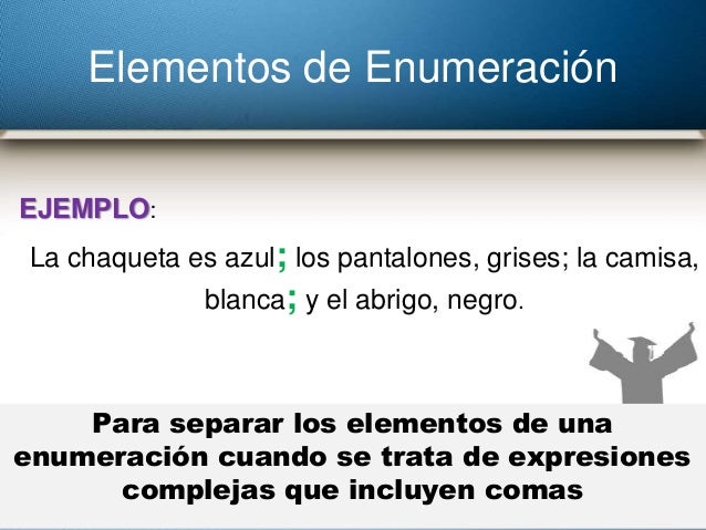 Un Ejemplo Del Punto Y Coma Colección de Ejemplo