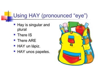 Español 1 unidad 2 rss | PPT