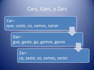 Cars, Gars, y Zars