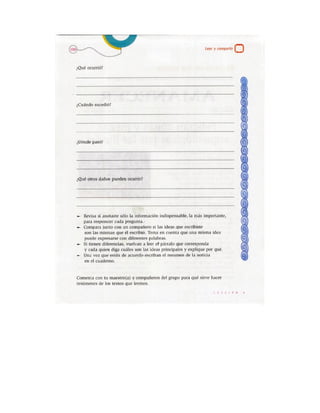 Español actividades cuarto grado 93