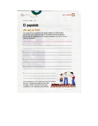 Español actividades cuarto grado 93