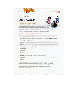 Español actividades cuarto grado 93