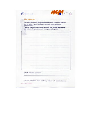 Español actividades cuarto grado 93