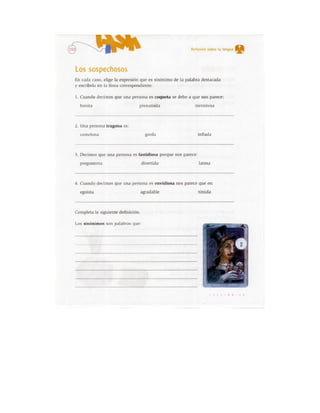 Español actividades cuarto grado 93