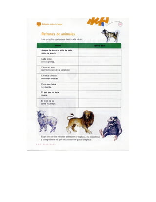 Español actividades cuarto grado 93