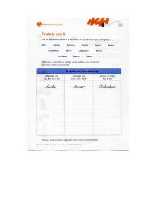 Español actividades cuarto grado 93