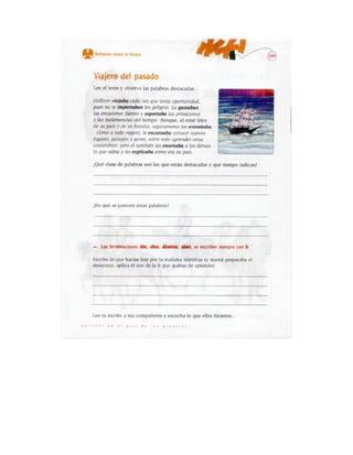 Español actividades cuarto grado 93