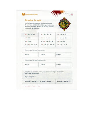 Español actividades cuarto grado 93