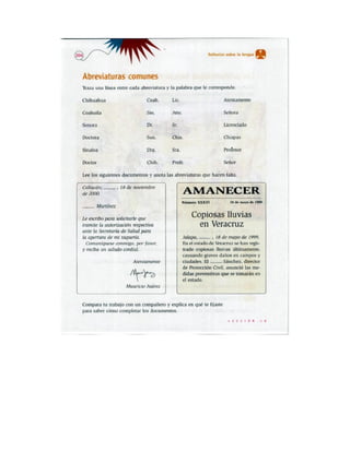 Español actividades cuarto grado 93