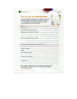 Español actividades cuarto grado 93