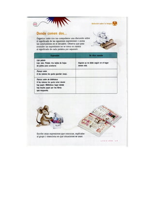 Español actividades cuarto grado 93