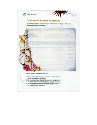 Español actividades cuarto grado 93