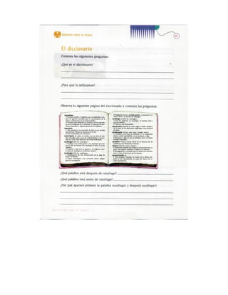 Español actividades cuarto grado 93