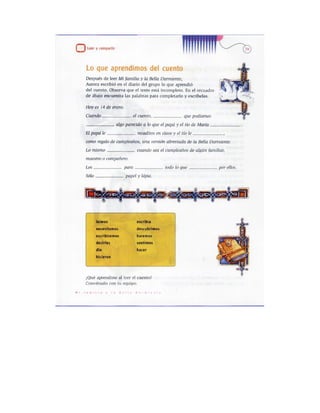 Español actividades cuarto grado 93