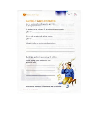 Español actividades cuarto grado 93