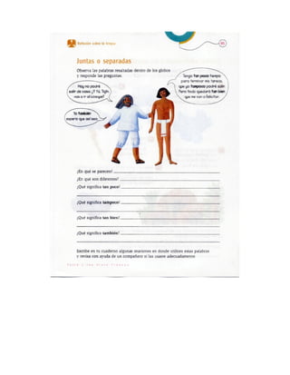 Español actividades cuarto grado 93